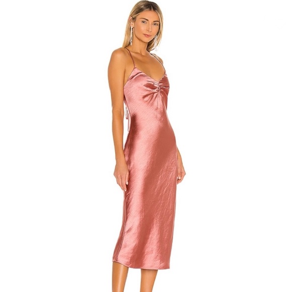 REVOLVE Camila Coelho Arnoldo Midi Dress in Rust Size S - Picture 2 of 8